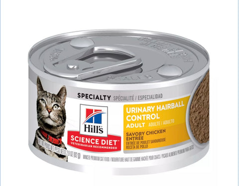 Hill's® Science Diet® Urinary Hairball Control Adult Wet Cat Food - Minced, 2.9 oz