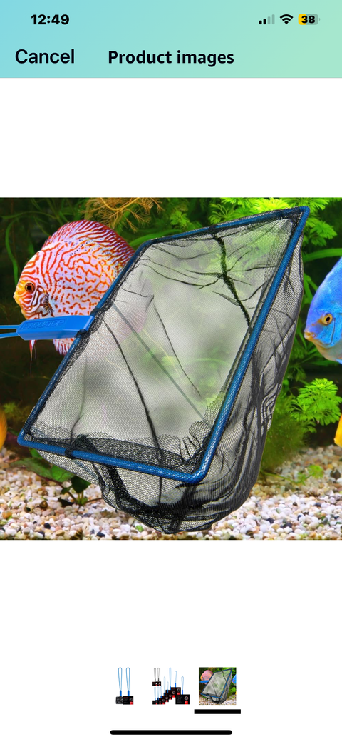 Aquatop Premium Fine and Medium Mesh Aquarium Fish Net 3 in