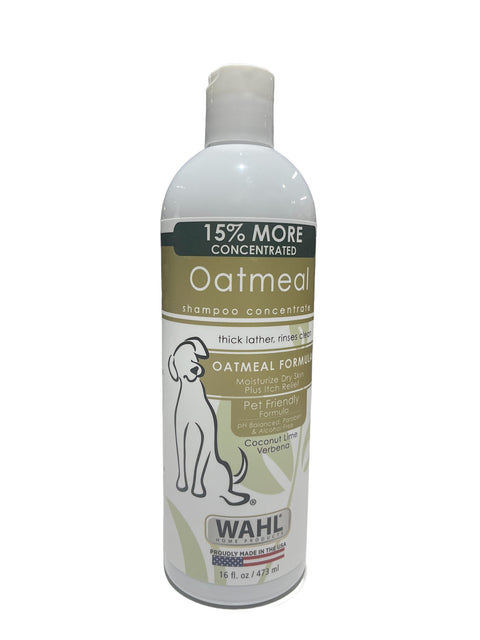 Wahl USA Dry Skin & Itch Relief Pet Shampoo for Dogs – Oatmeal Formula with Coconut Lime Verbena & Pet Friendly Formula, 16 flo oz