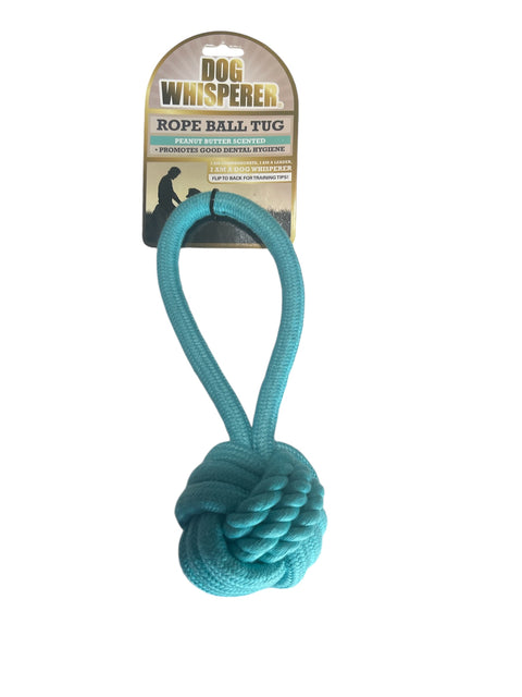 dog whisperer rope ball tug