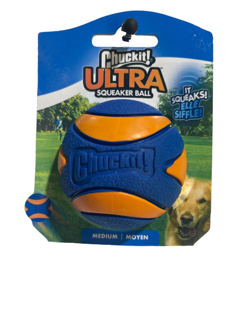 chuck it ultra squeaker medium size