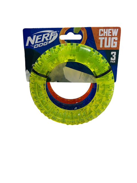 nerf dog chew tug 3 pack