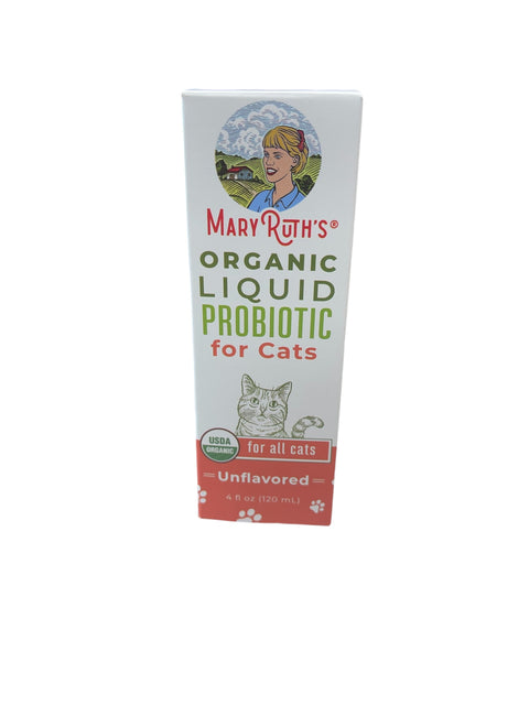 MaryRuth Organics Cat Probiotic | USDA Organic Probiotic for Cats | Cat Probiotic for Digestive Support | Supplement for Gut Health & Beneficial Bacteria | Vegan | Non-GMO | Gluten Free | 4 Fl Oz