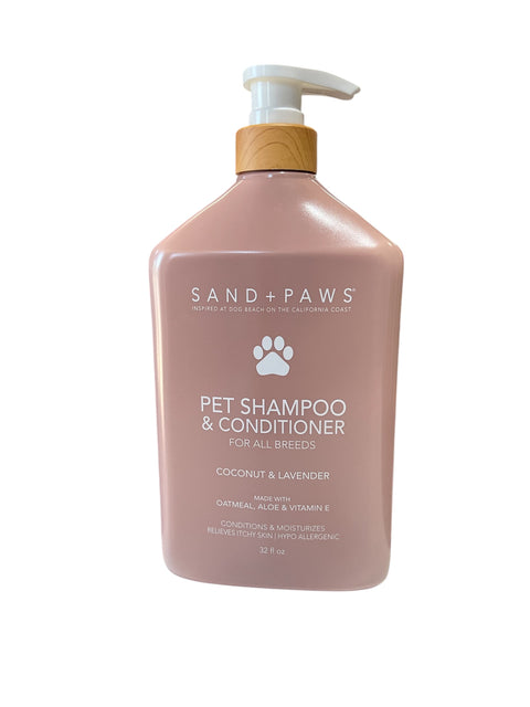 sand and paws shampoo and conditioner  32flo oz