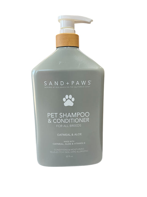 sand and paws pet shampoo and conditioner 32 flo oz