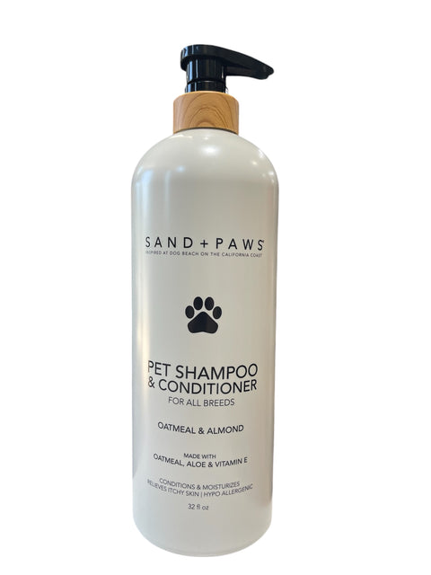 sand and paws shampoo and conditioner 32flo oz