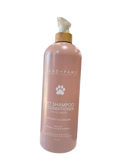 sand and paws shampoo and conditioner 32 flo