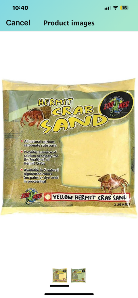 Zoo Med  Hermit Crab, 2 lb, Sand