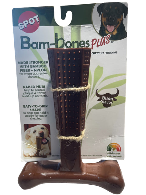 bam bones plus chew for dogs bison flavor