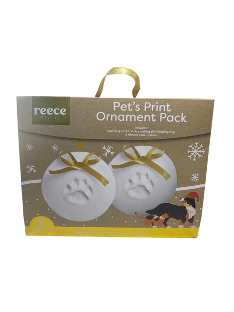 reece studio pet print ornament pack of (2) great for dogs and cats