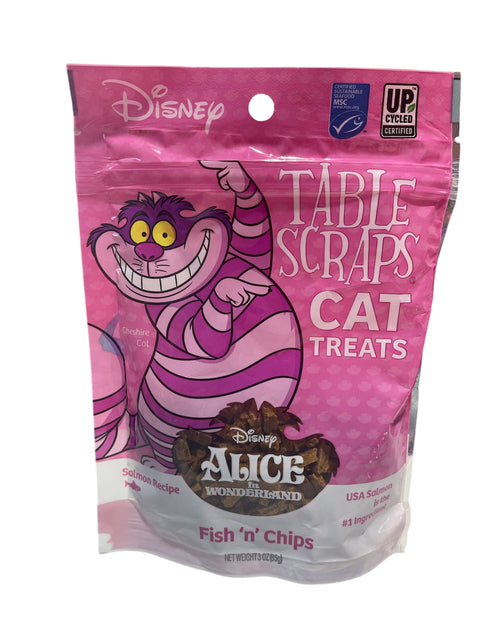 Disney Table Scraps Cheshire Cat Fish 'n' Chips Recipe Cat Treats 3 oz