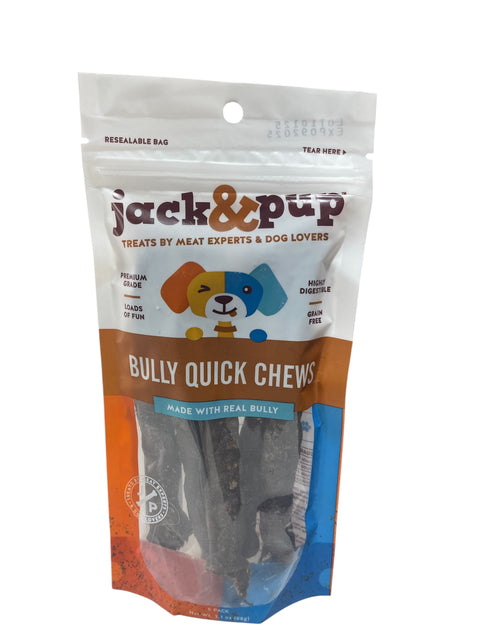 jack and pup bully quick chews 5 pack 3.1 oz