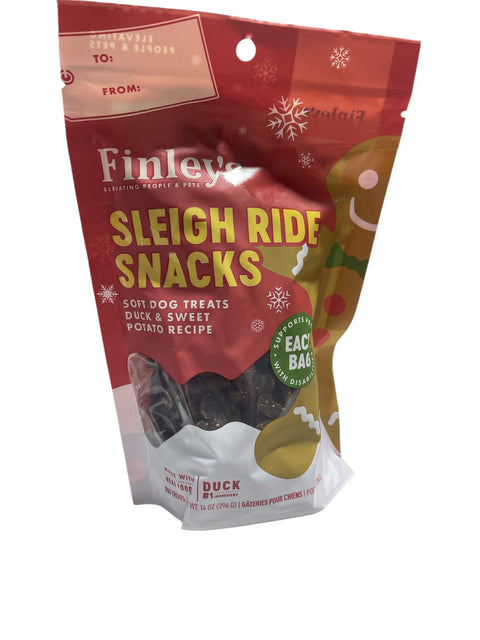 finleys sleigh ride soft dog treats duck and sweet potato recipe 14 oz