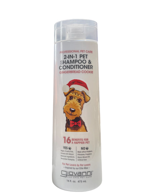 giovanni 2 in one pet shampoo and conditioner gingerbread cookie 16 flo oz