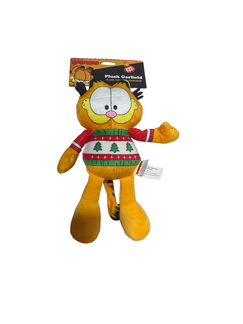 nickelodeon garfield plush toy squeaker 10 inches tall