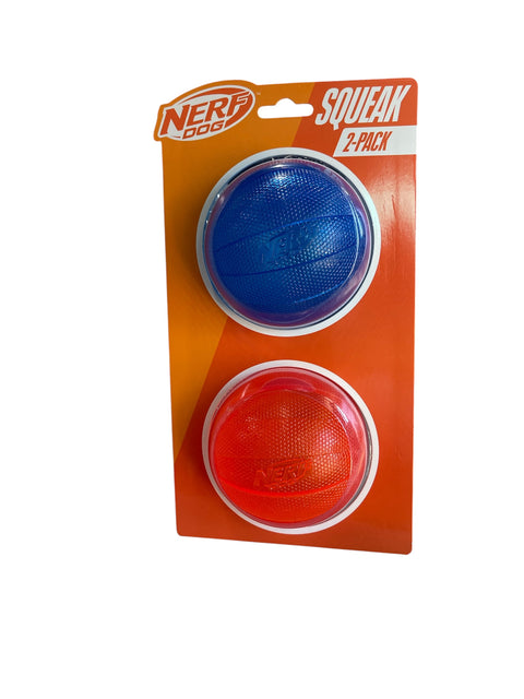 nerfd dog 2 pack squeak !