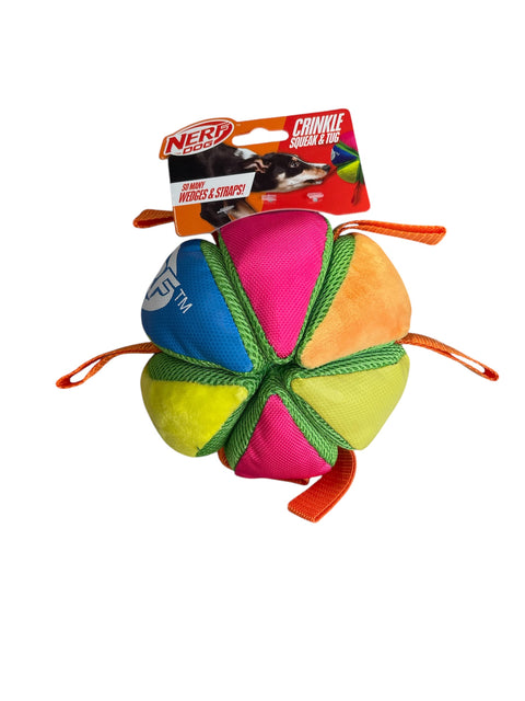 nerf crinkle squeak and tug