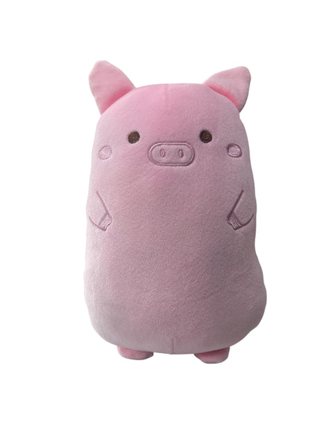 pink pig plush pillow