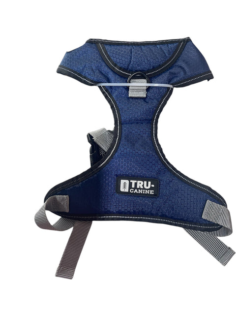 tru canine no pull harness blue