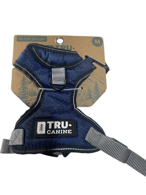 tru canine no pull harness blue