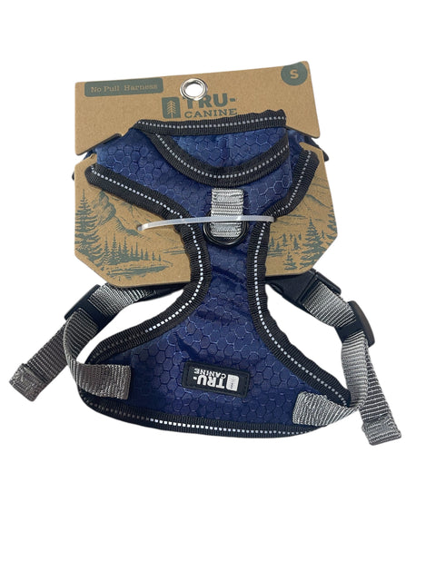 tru canine no pull harness blue