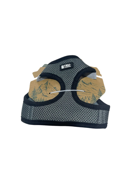 tru canine mash harness gray and black