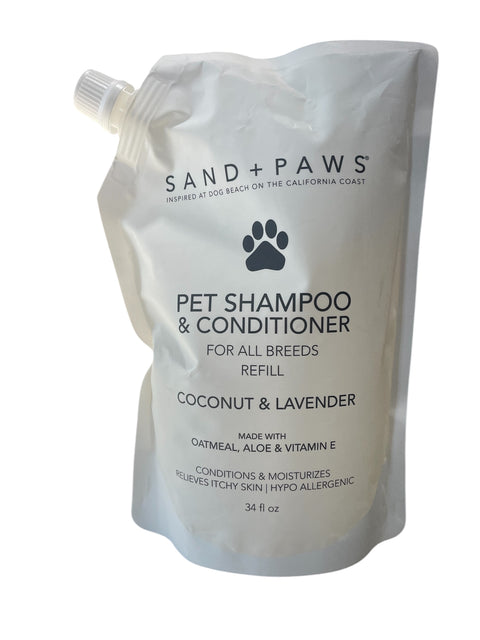 sand and paws coconut and lavander shampoo and conditioner 34 fl