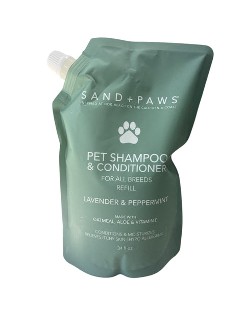 sand and paws shampoo and conditioner 34 flo lavander and peppermint