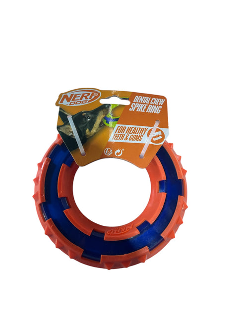 Nerf Dog Spike Ring, 15 cm, Blue/Orange