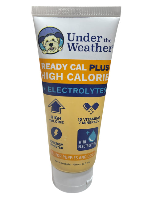 under the weather ready cal plus high calorie plus electrolytes 3.5 oz gel for puppies and dogs