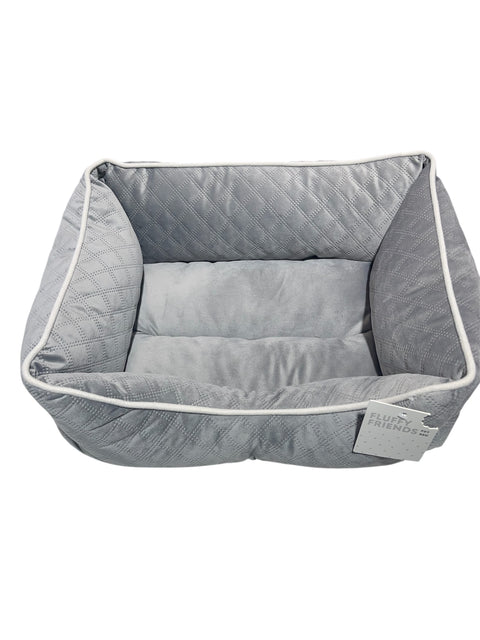 dog bed fluffy friends gray color 19-16 in