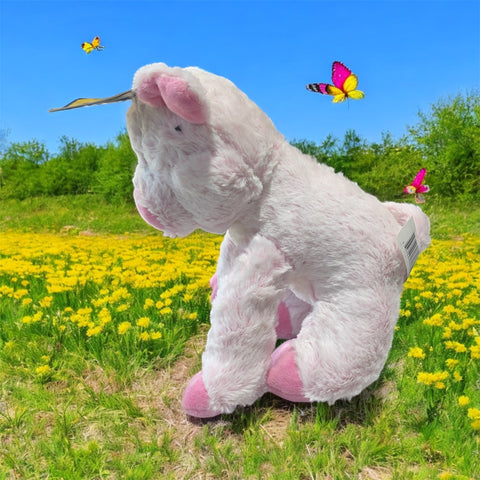 wags and purrs pig pink 11 inches