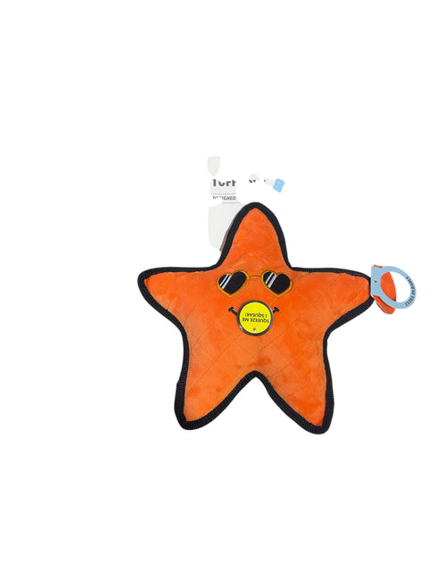 tuff toy orange star 7-7 in squeaker
