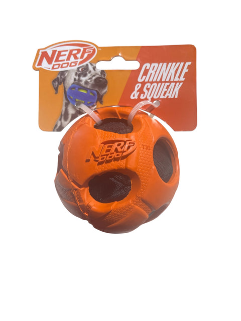 nerf ball crinkle and squeak