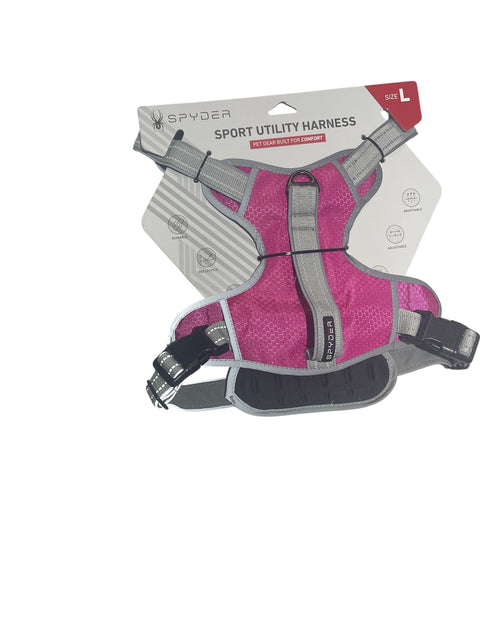 spyder utility harness pink large size for 30-40lbs dogs