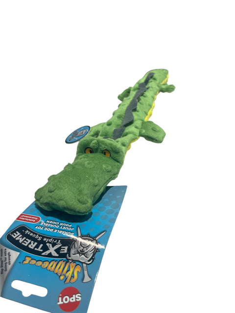 dog toy spot skinneeez crocodile