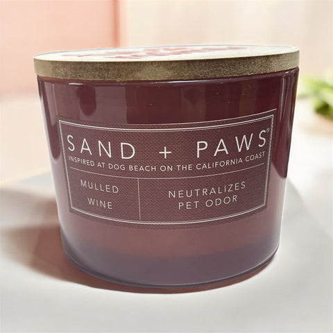 sand and paws candle mulled wine