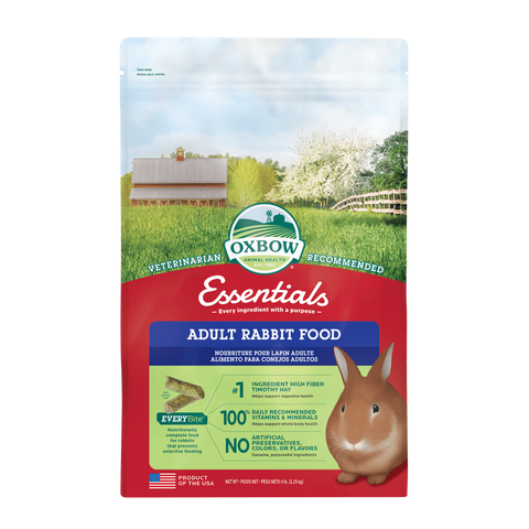 oxbow adult rabbit food 2.5lbs