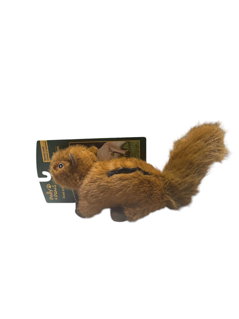 pally paws woodland dog toy squeaker squirrel 11 in
