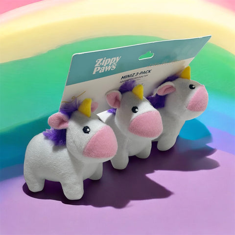 zippy paws 3 pack unicorn