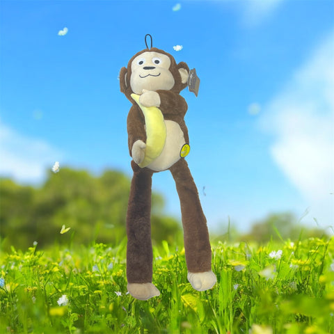little paws dog toy monkey 21 in long squeaker