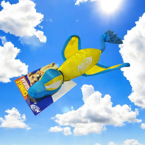 nerf dog crinkle and squeak dog toy