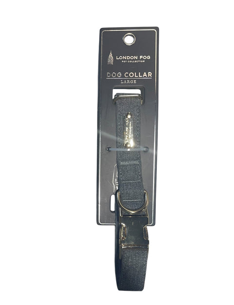 london fog dog collar dark gray-gold