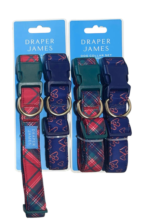 draper james dog collar 2 pack !!! large size