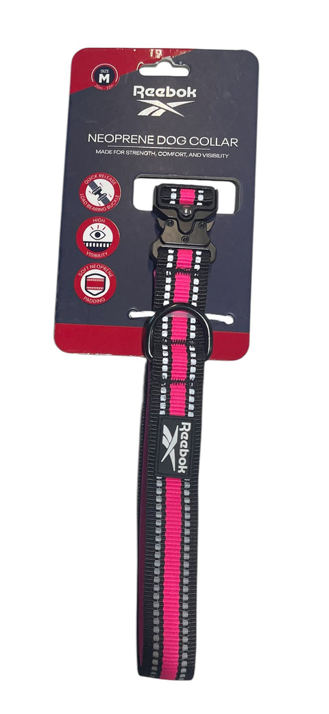 reebok dog collar hot pink -black