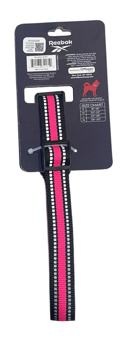 reebok dog collar hot pink -black