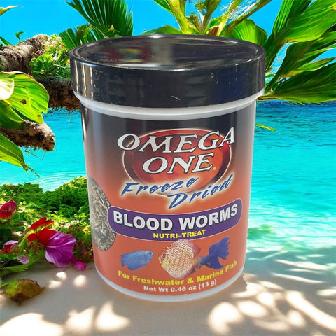 omega one freeze dry  blood worms