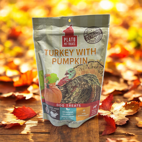 dog treats turkey with pumpkin 12 oz