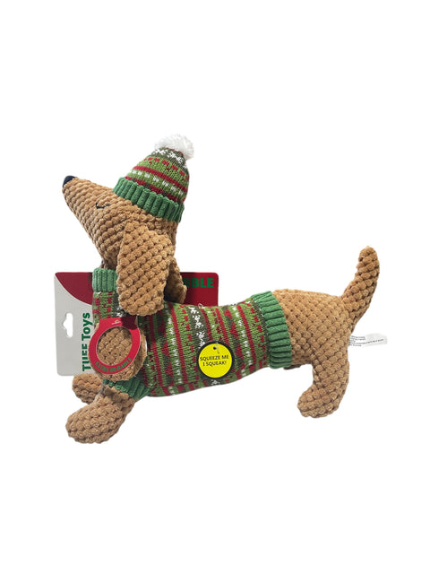 tuff toys christmas Winnie dog