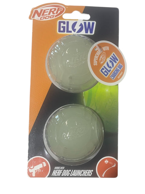 nerf dog launchers glow pack of 2